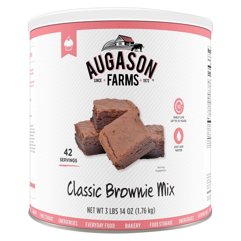 Augason Farms Chocolate Brownie Fudge Mix - 62oz