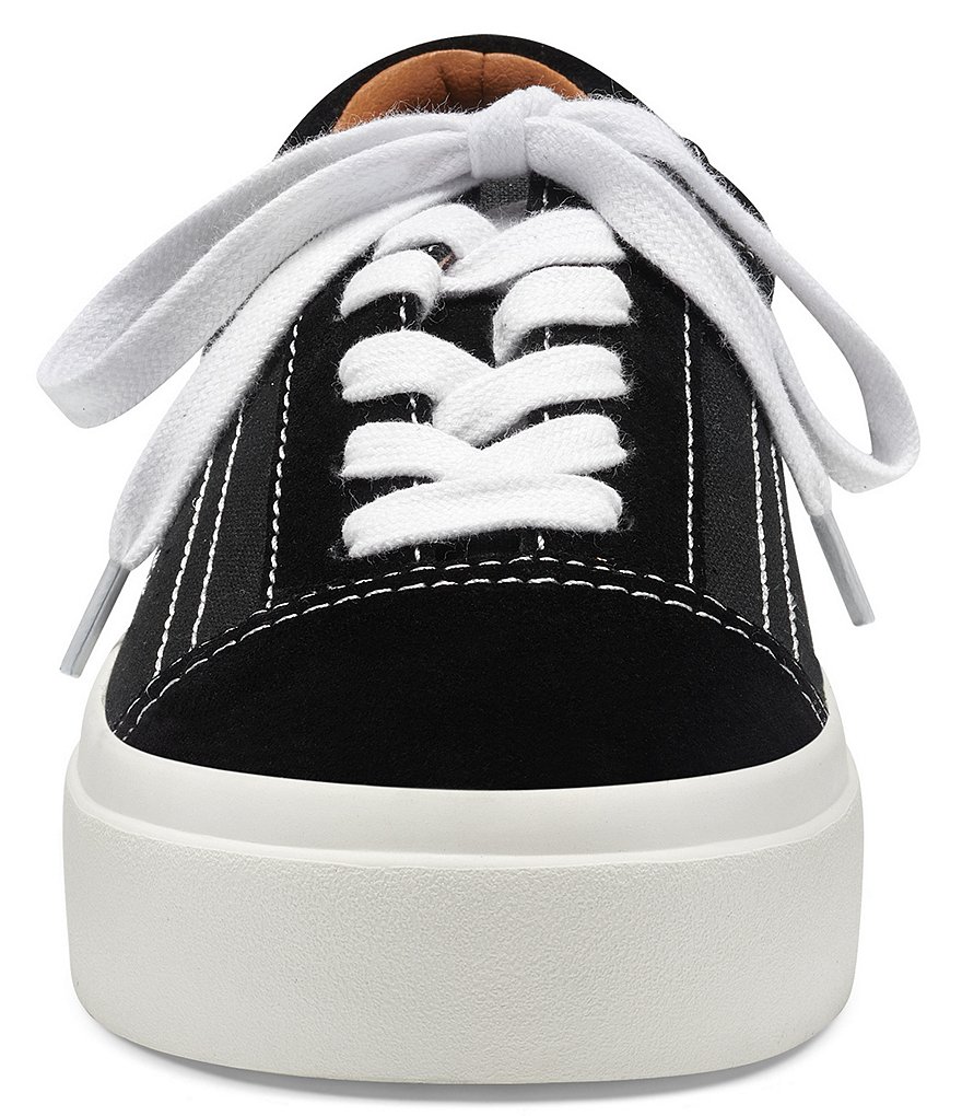 Lucky Brand Tezra Suede Canvas Lace-Up Sneakers