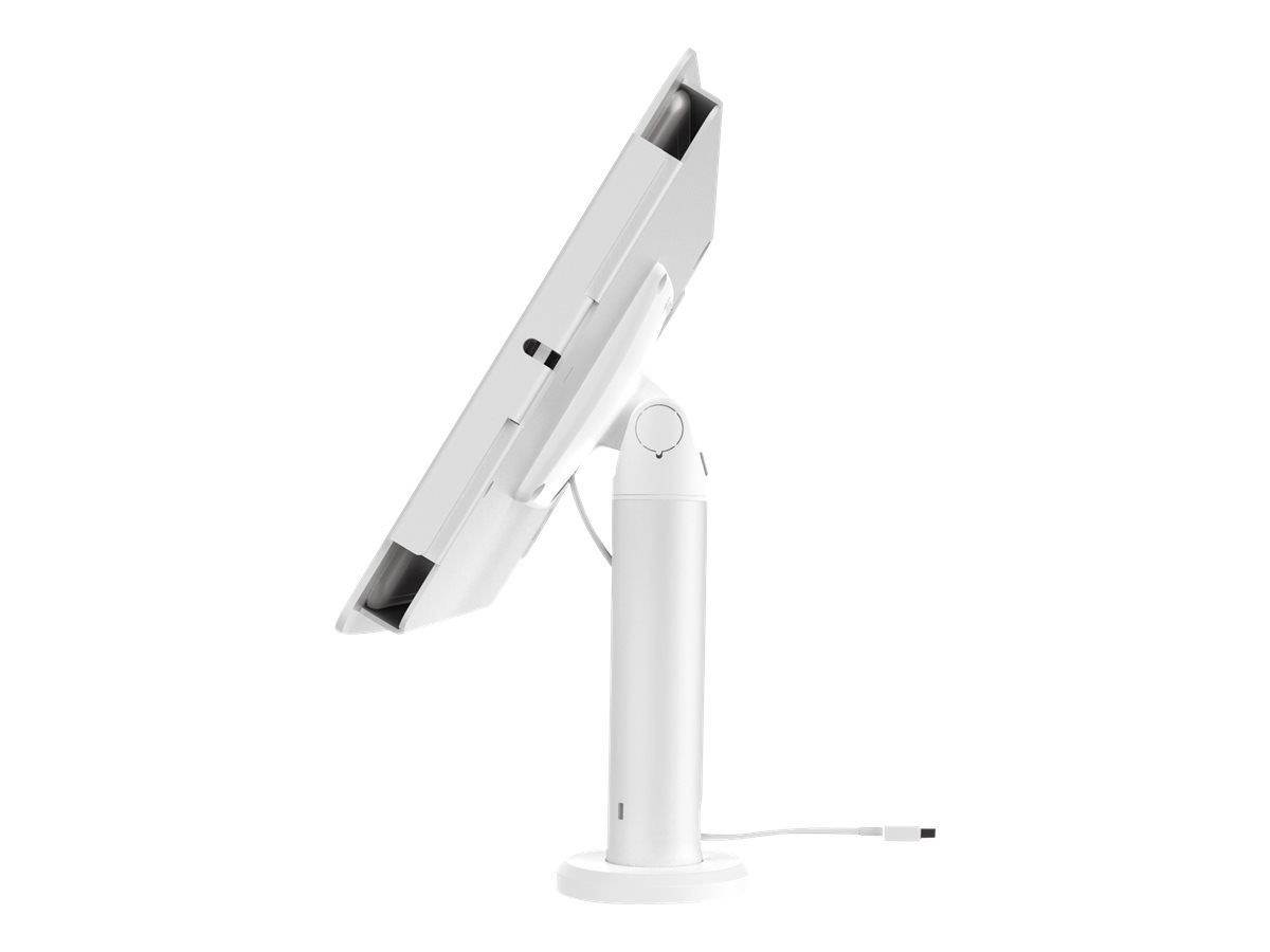 Compulocks TCDP04W Rise The New Kiosk Stand With Vesa Mount Flip&Swivel With Cable Management - 10 Cm Height White