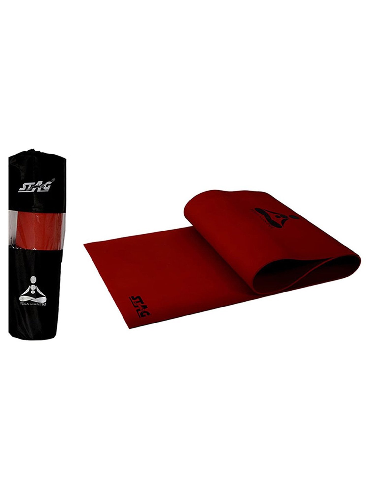 Stag Global Anti-Slip Yoga Mat (Red) Size - 6X2 Ft