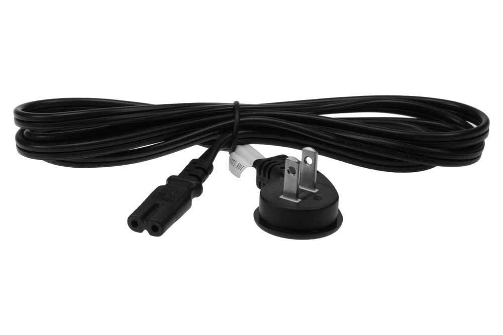 SF Cable 15ft Ultra Low Profile Angle Non-Polarized Power Cord NEMA 1-15P to IEC320 C7 18/2 AWG