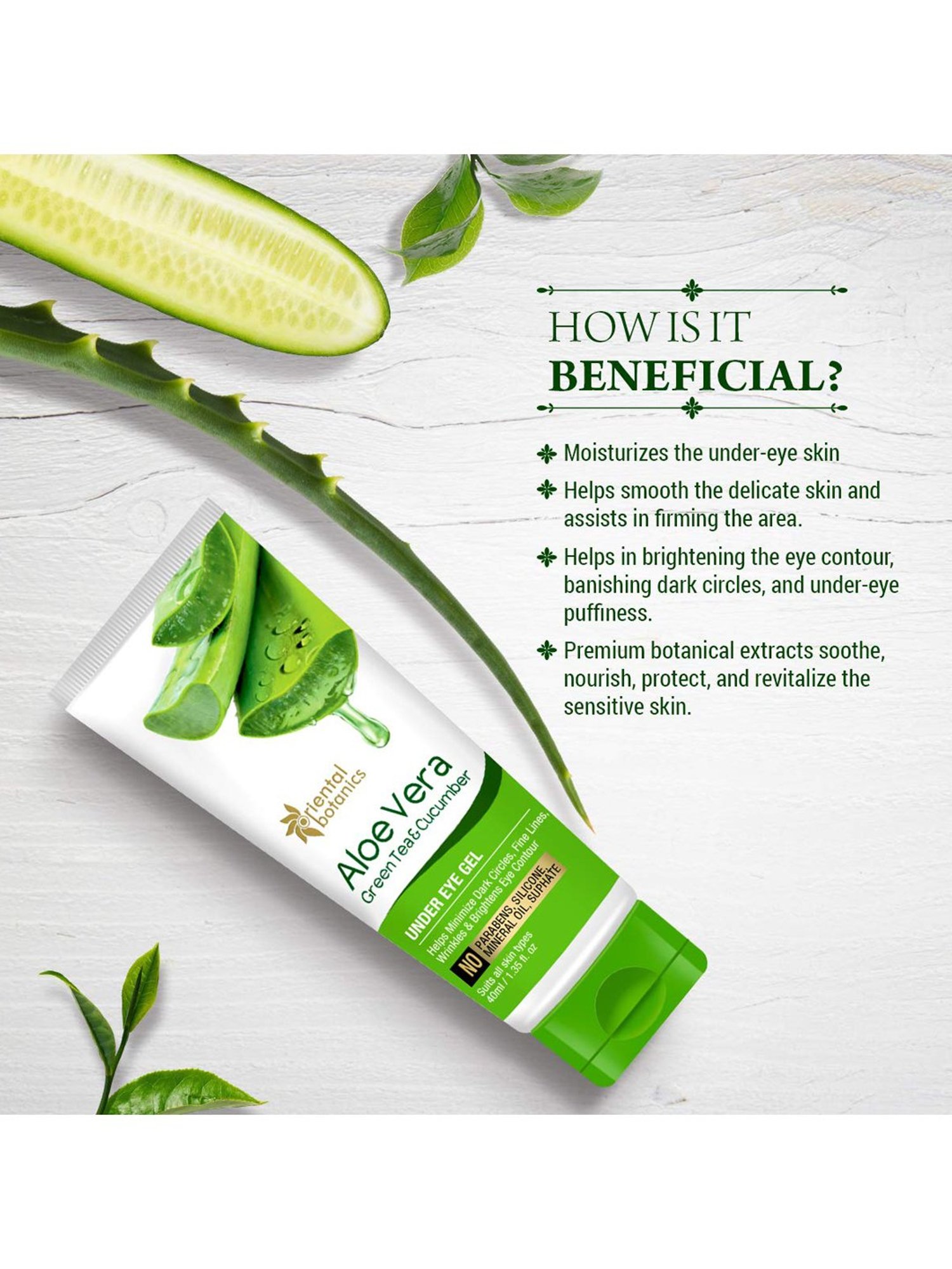 Oriental Botanics Under Eye Gel - 40 ml