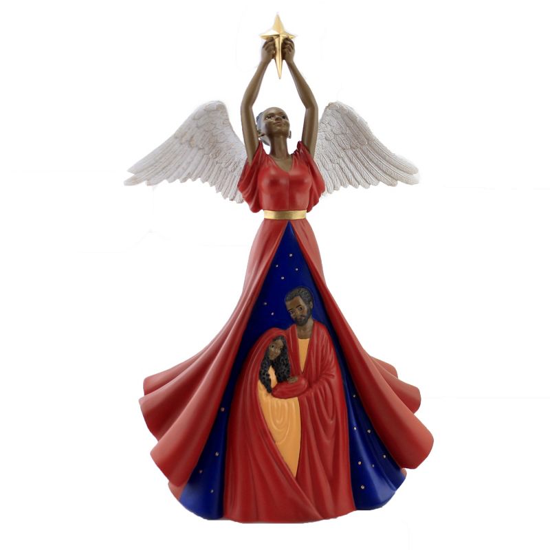 Black Art 14.75" Nativity Angel Joseph Mary Jesus  -  Decorative Figurines