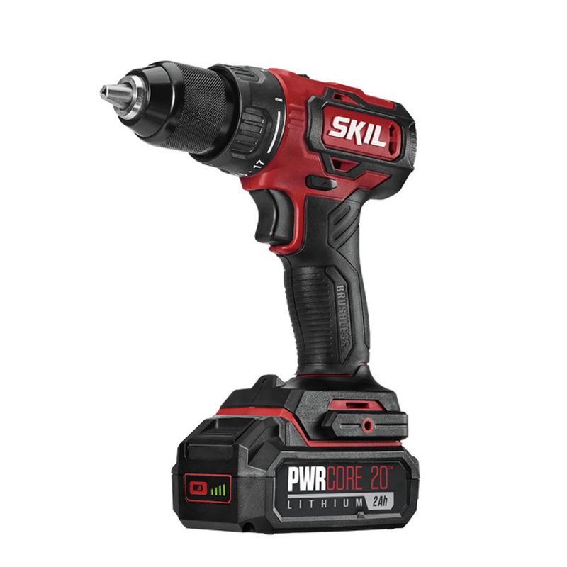 Skil DL529302 PWRCore 20 20V Brushless Lithium-Ion 1/2 in. Cordless Drill Driver Kit with PWRAssist Mobile Charging (2 Ah)