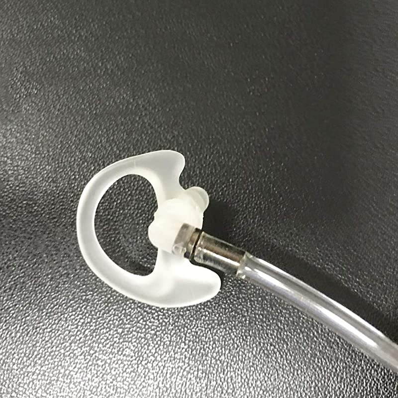 Ear Mold Earmold Earbud for Two Way Raido Earpiece Air Acoustic Coil Tube Audio Insert Kits 2 PairsLarge