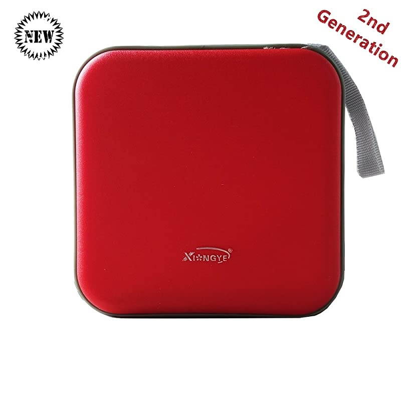 CDVCDDVD Case Binder Portable Hard Plastic Disc Container Red