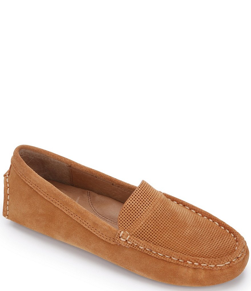 Gentle Souls Mina Driver Suede Slip-On Moccasins