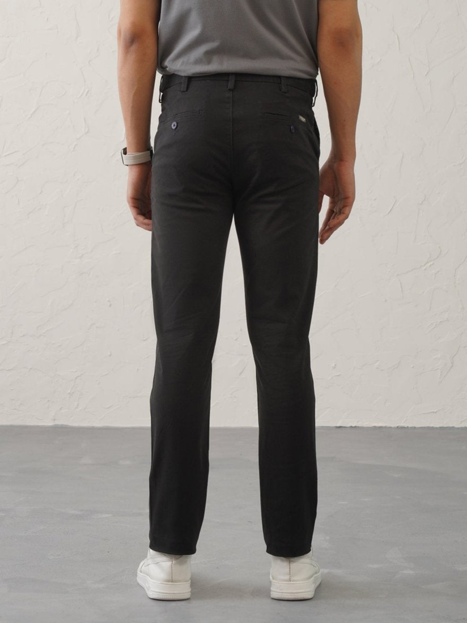 MinusOne Black Slim Fit Chinos