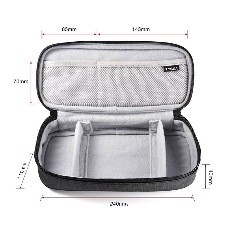 Folded Travel Organizer Electronics Bag, Universal Electronics Travel Gadgets Carrying Case Pouch Carry Case for Cable, Cord, USB, SD Cards, Chargers, Deep Gray