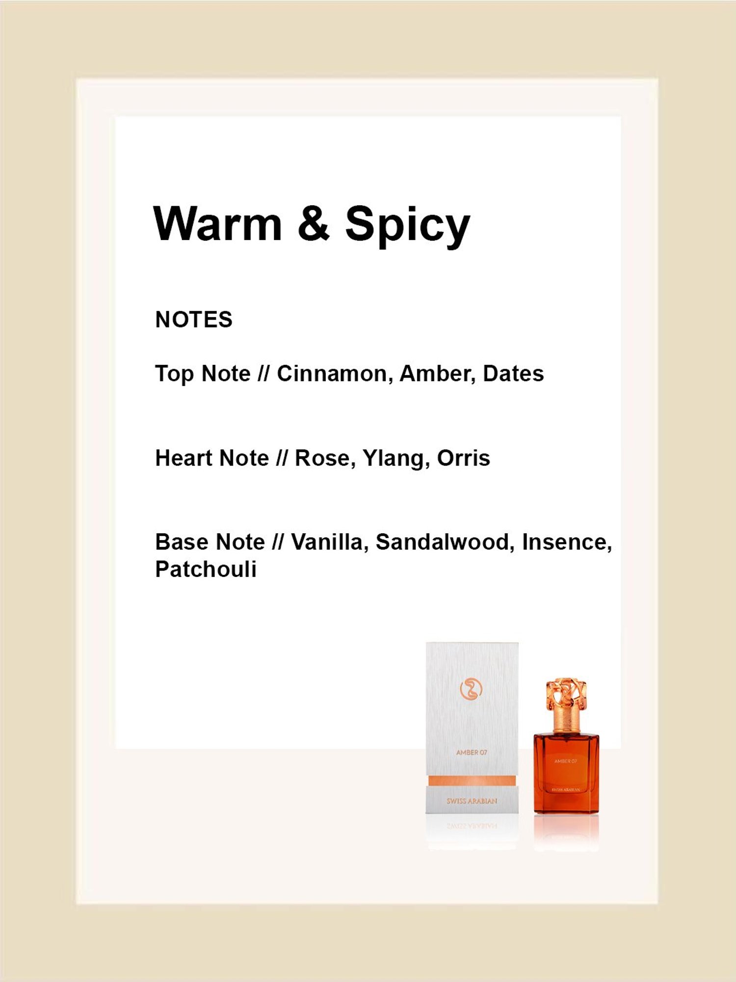 SWISS ARABIAN Amber 07 Eau de Parfum - 50 ml