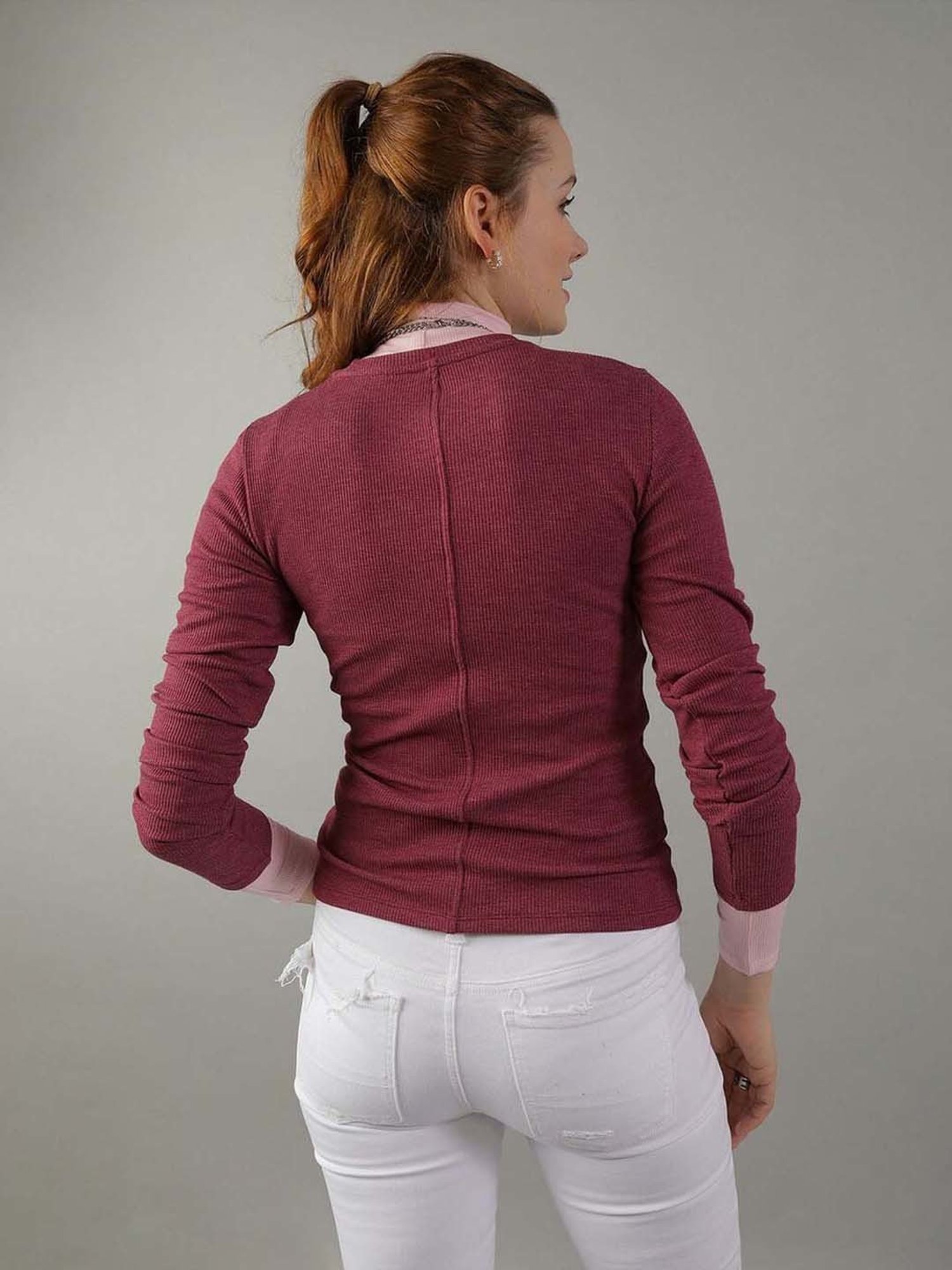 American Eagle Outfitters Maroon Printed Top