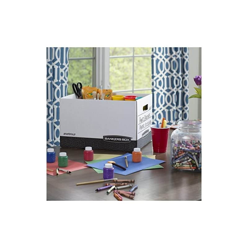 R-KIVE Heavy-Duty Storage Boxes, FastFold, Lift-Off Lid, Letter/Legal - 12-Pack