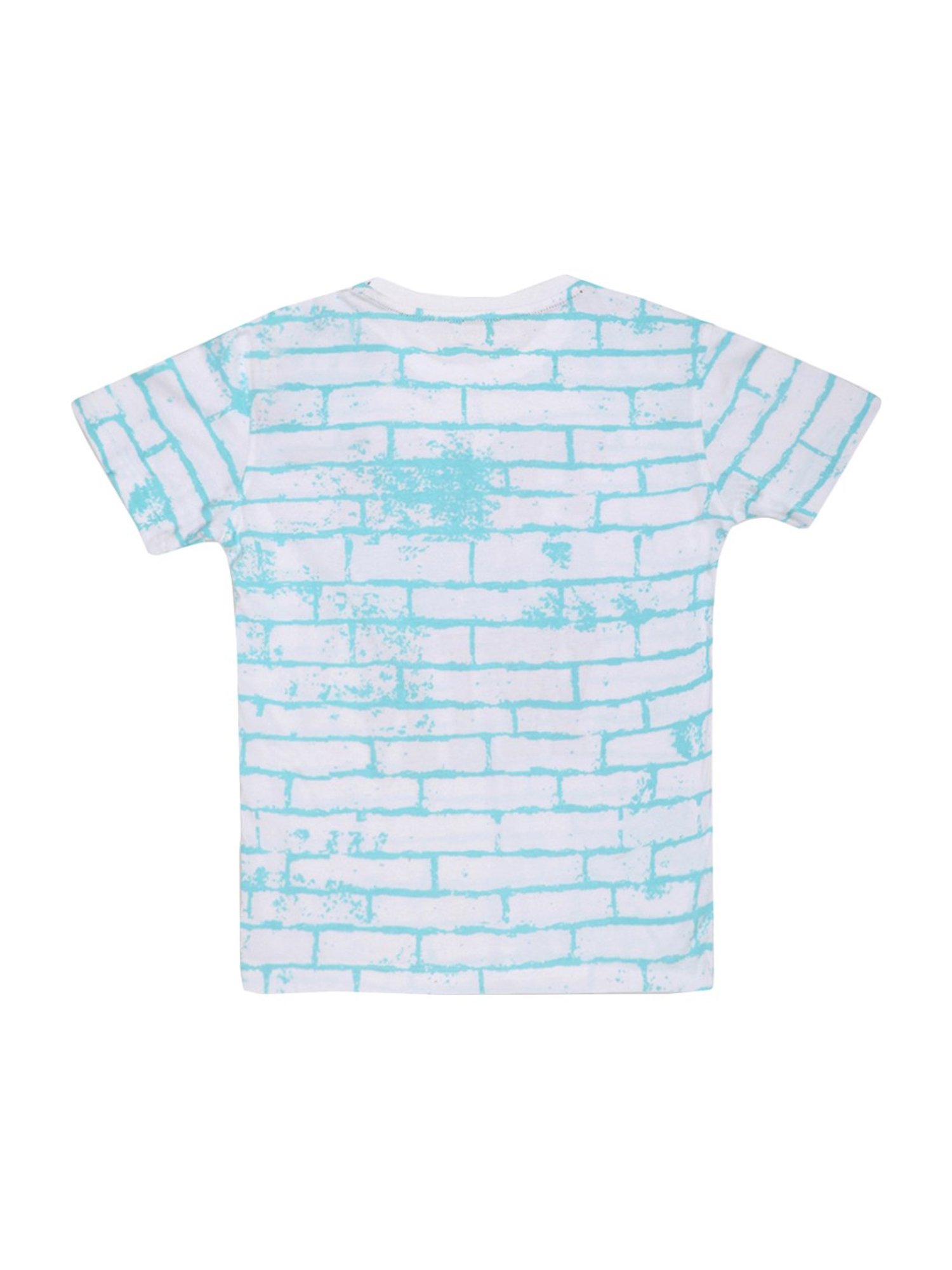 Li'l Tomatoes Kids White Cotton Printed T-Shirt & Mask