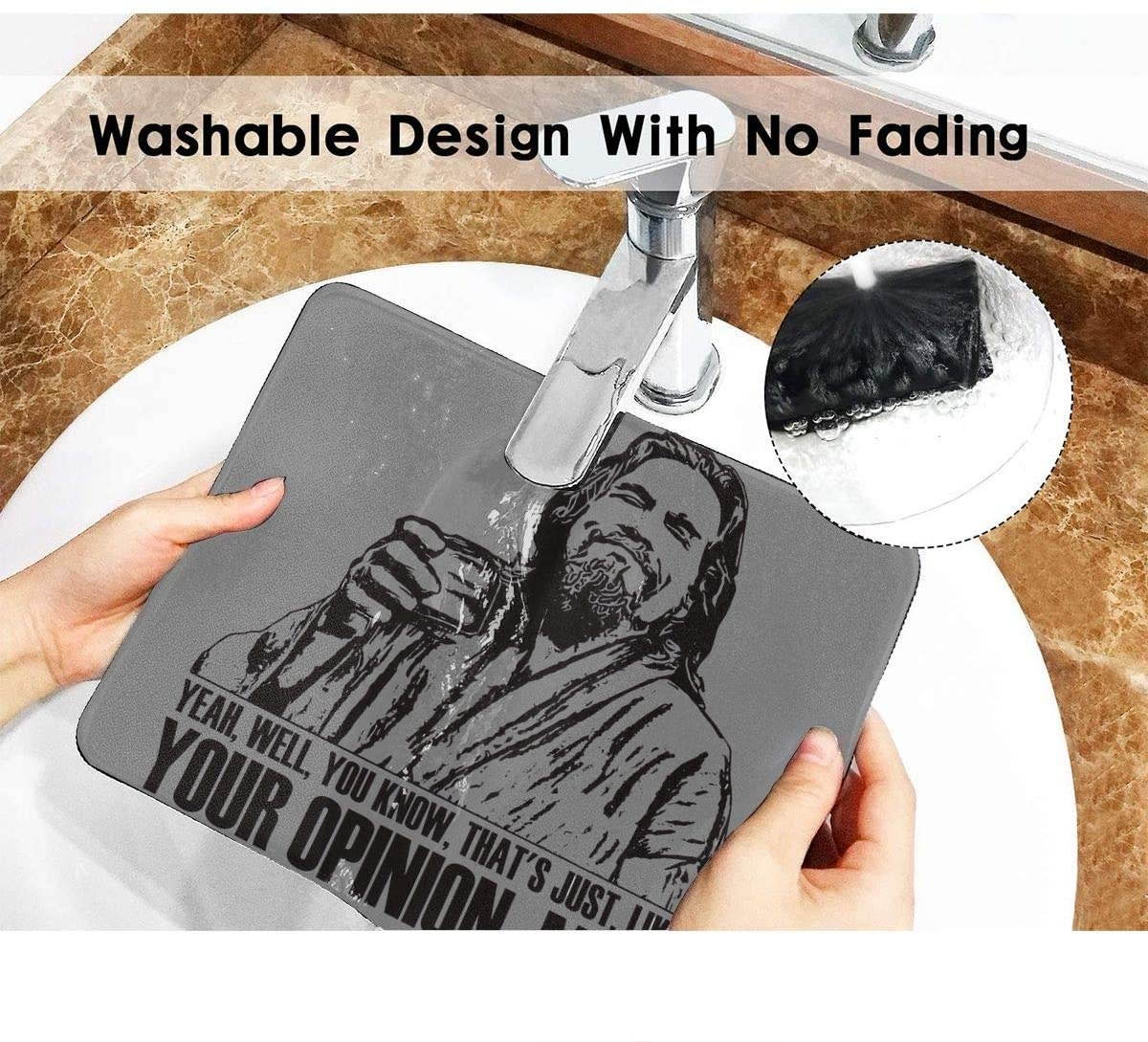 Adsfghrehr The Big Lebowski Customized Mousepad Non-Slip Rubber Base Mouse Pads for Computers Laptop Office Desk Accessories Mouse Pad (Horizontal)