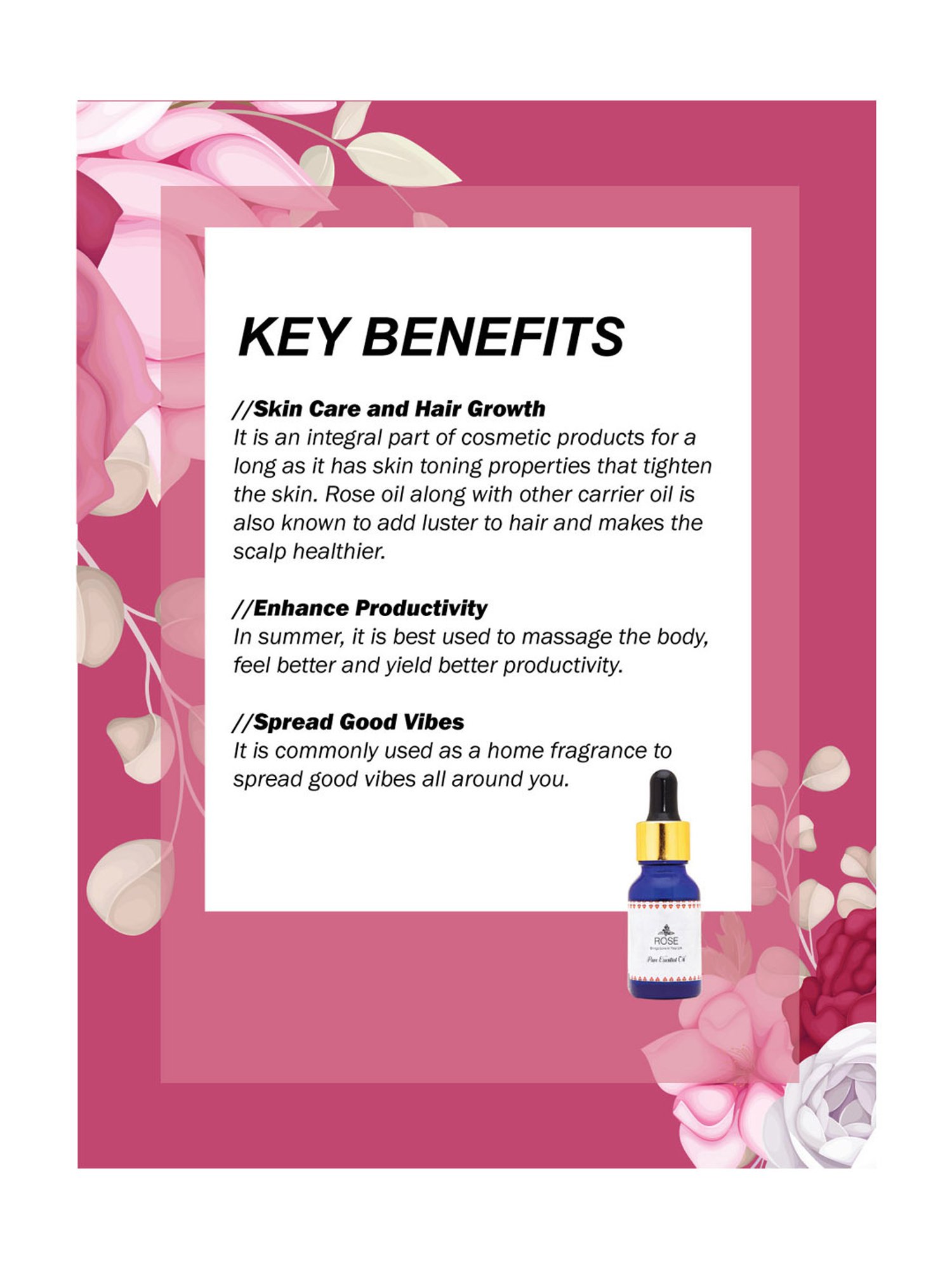 Holistic Healings By Shaveta Rose Essential Oil - 15 ml