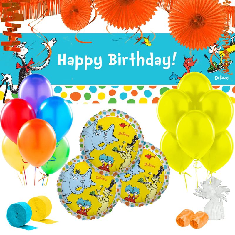 Birthday Express Dr. Seuss Favorites Room Decor Kit