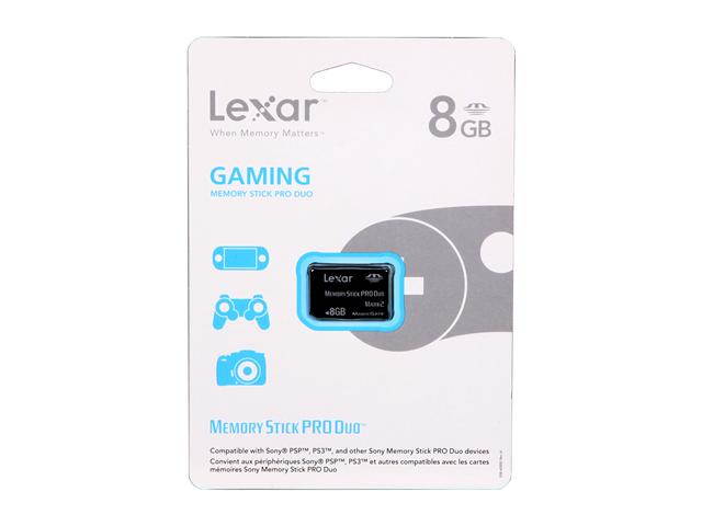 Lexar Gaming Edition 8GB Memory Stick Pro Duo (MS Pro Duo) Flash Card Model LMSPD8GBGSBNA