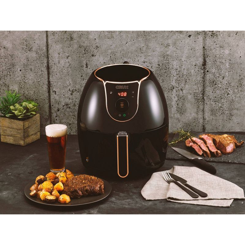 CRUX 5.3qt Convection Air Fryer - Black