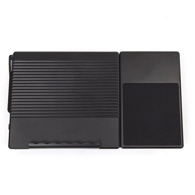 Origami Multi Functional Laptop Computer Tray Table Stand with LED Light, Black