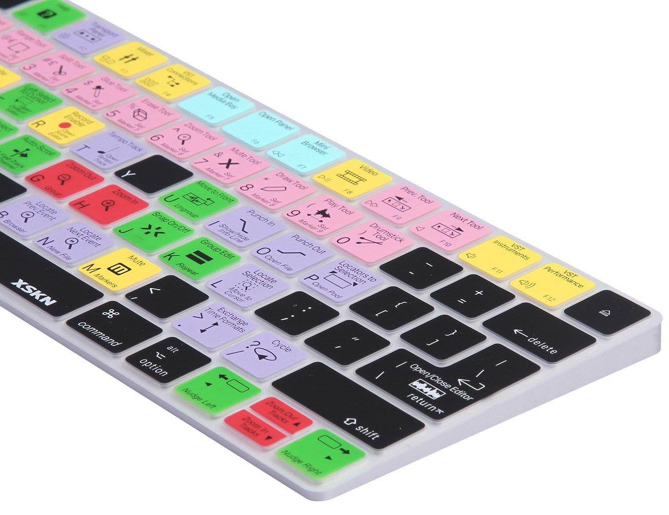 XSKN Magic Keyboard Steinberg Cubase Silicone Cover, Durable Cubase Hotkeys Keyboard Skin for Apple Magic Keyboard MLA22LL/A, MLA22B/A (Released since 2015)