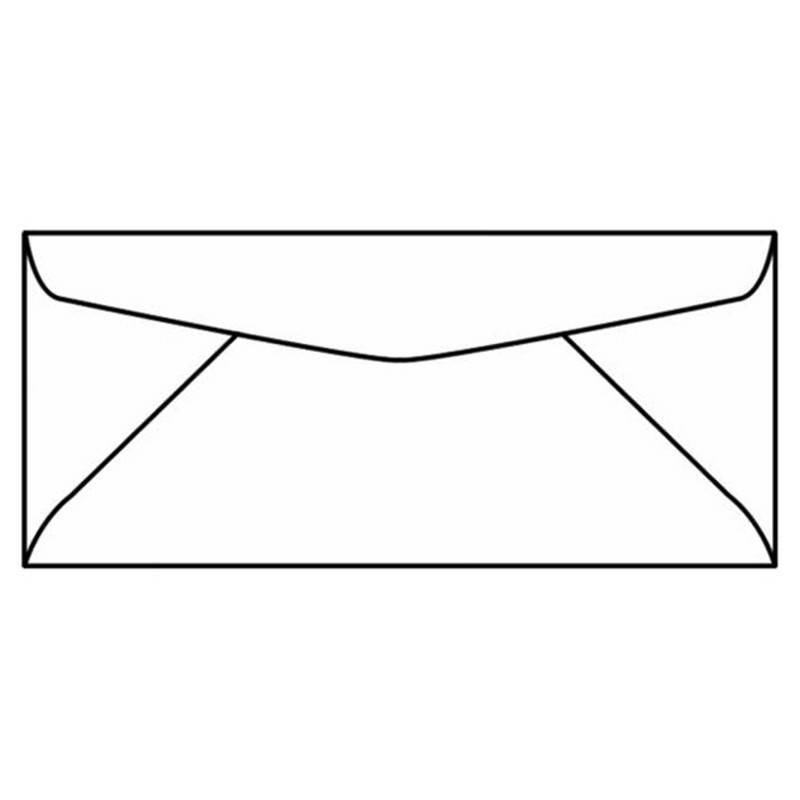#10 Regular Business Envelopes, 4-1/8" x 9-1/2", 24#, Watermarked, Smooth Finish, Diagonal Seam, Avon Brilliant White