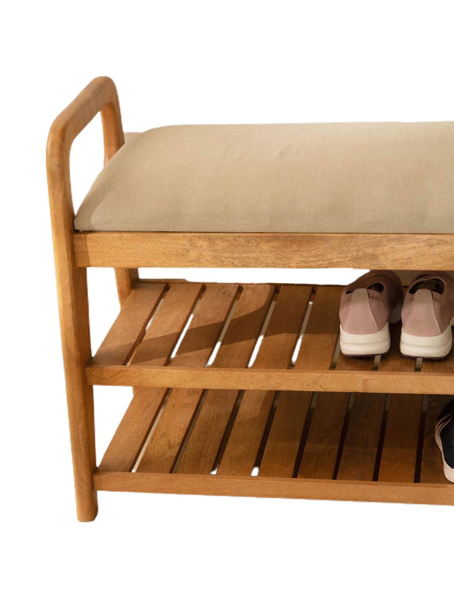 Chumbak Jodhpur Sailor Solid Blue Sheesham Wood Bench