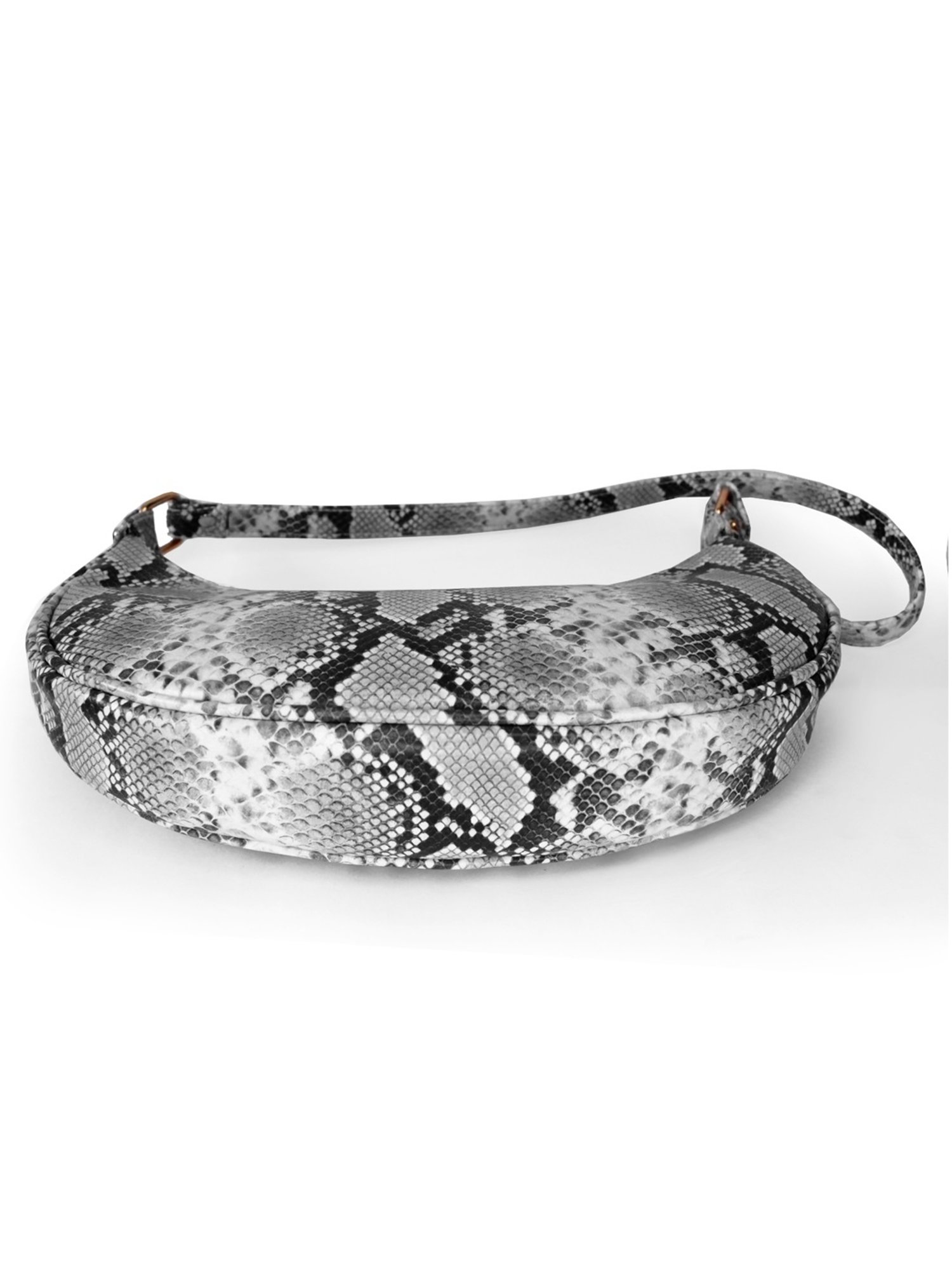 Modern Myth Grey  Animal Effect Medium Hobo Bag