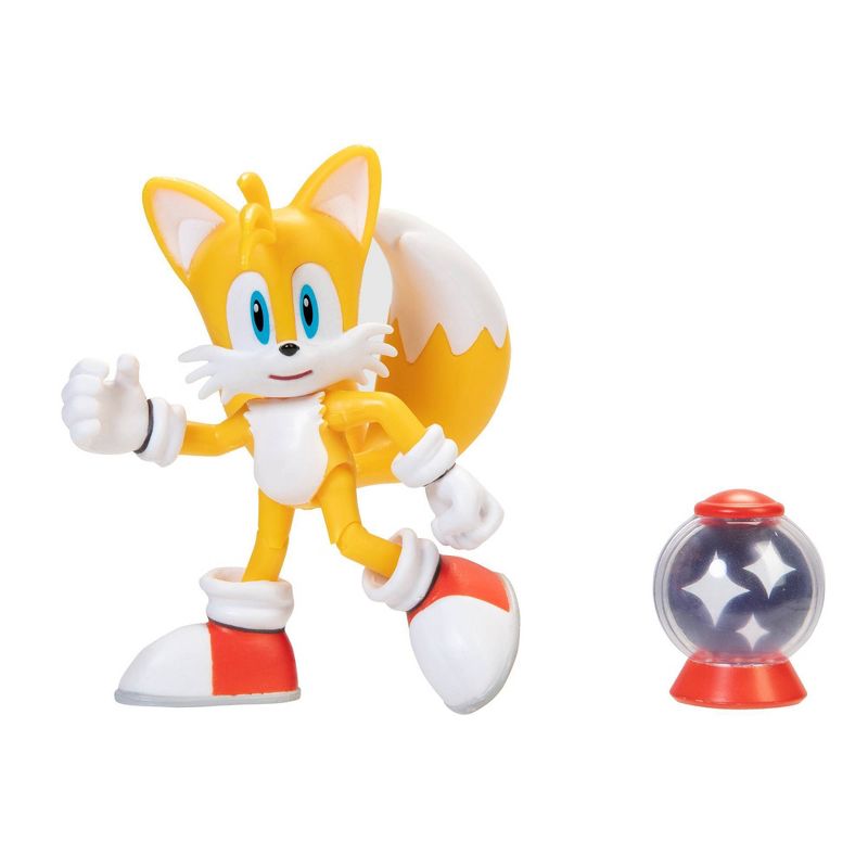 Sonic the Hedgehog 4" Modern Tails with Invincible Item Box Wave 1