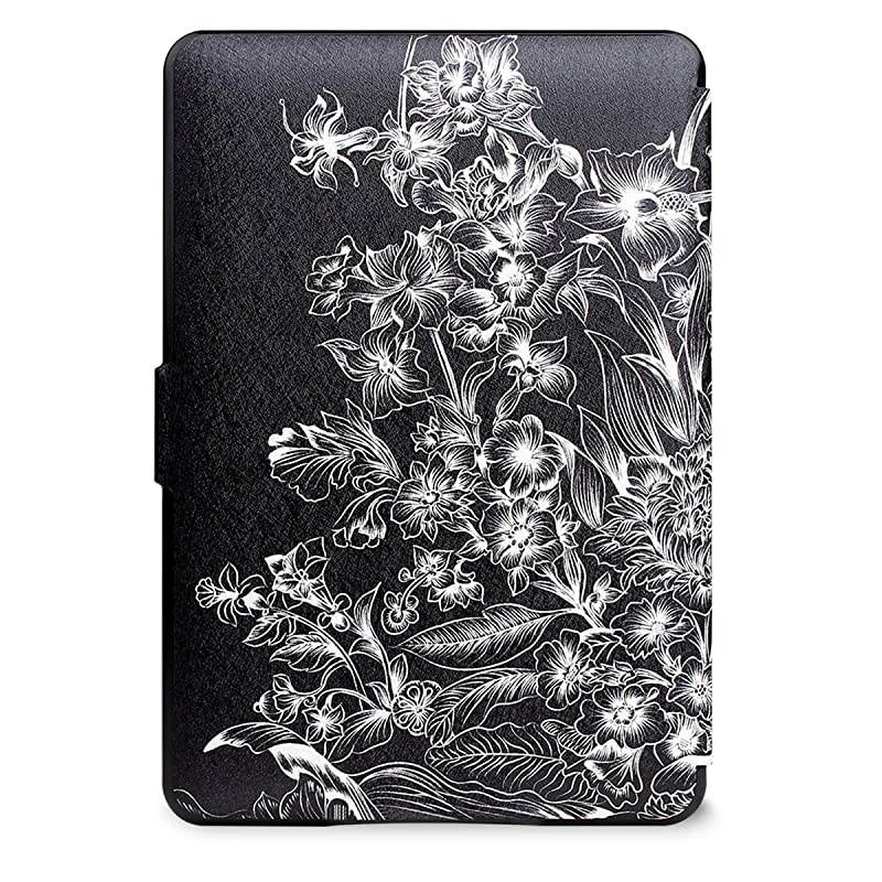 Case for Kindle Paperwhite Prior to 2018(Model No.EY21 or DP75SDI) - PU Leather Case Smart Protective Cover Only Fits Old Generation Kindle Paperwhite Prior to 2018