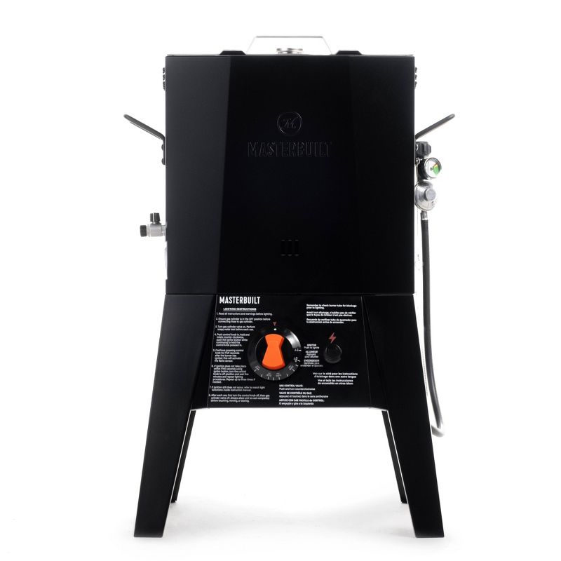 Masterbuilt 1-Burner 45000BTU Propane Outdoor Cooker and Fryer MB20020120 Black