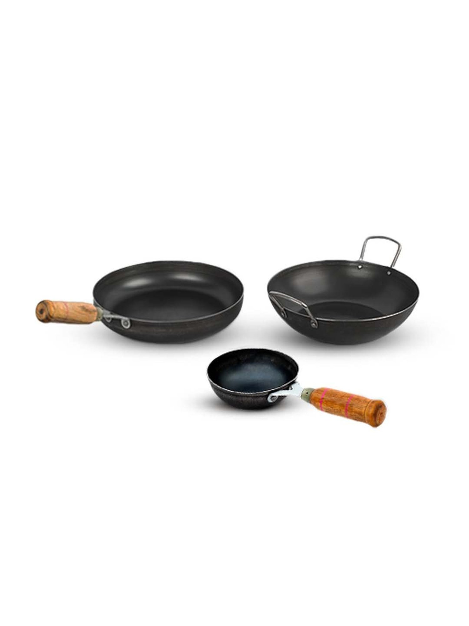 The Indus Valley Pre Seasoned Black Iron Cookware Set