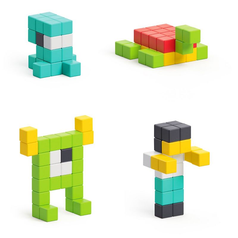 PIXIO Design Series - 100 Magnetic PIXIO Blocks in Six Colors