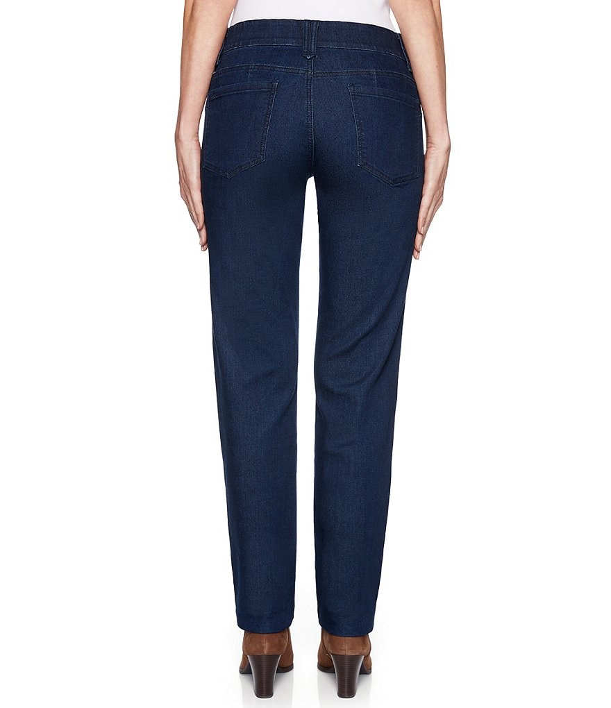 Ruby Rd. Petite Size Super Soft Stretch Denim Straight Leg Pants