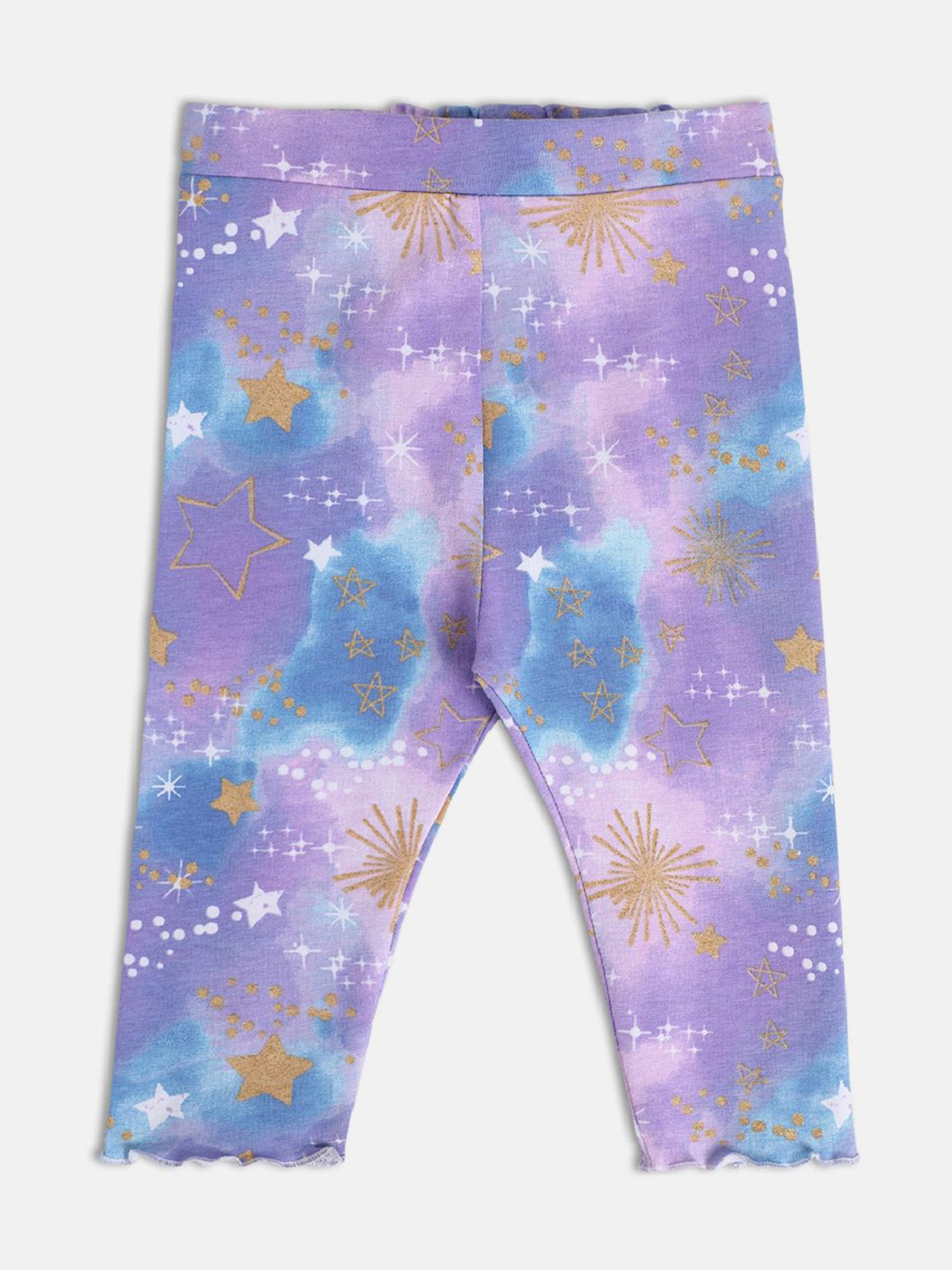 MINIKLUB Kids Purple Printed Leggings