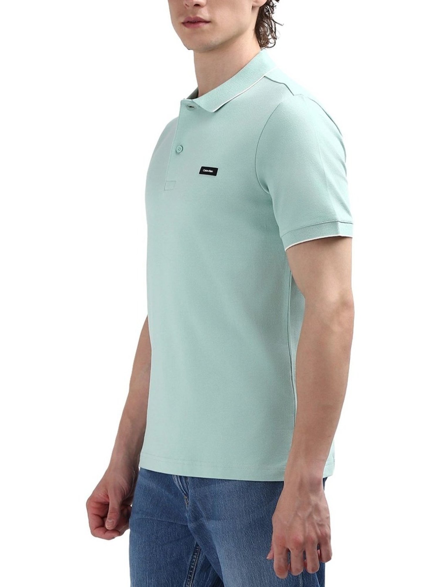 Calvin Klein Green Slim Fit Polo T-Shirt