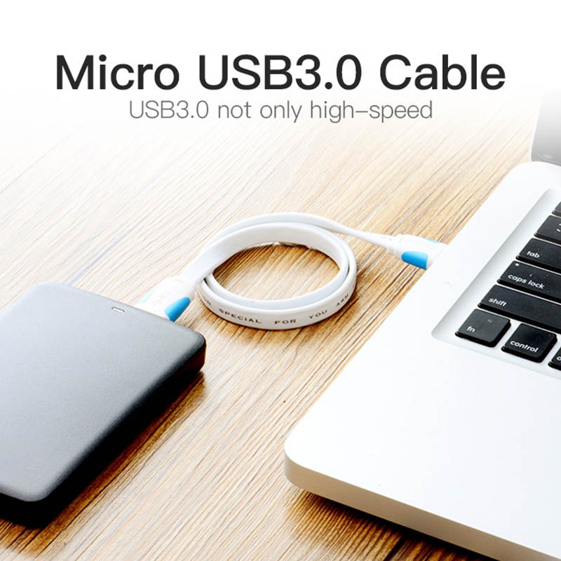 Vention Micro USB 3.0 Cable USB 3.0 Type A Male to Micro B Cord Compatible with Samsung Galaxy S5, Note 3, Note Pro 12.2, Hard Drive, Camera,and more