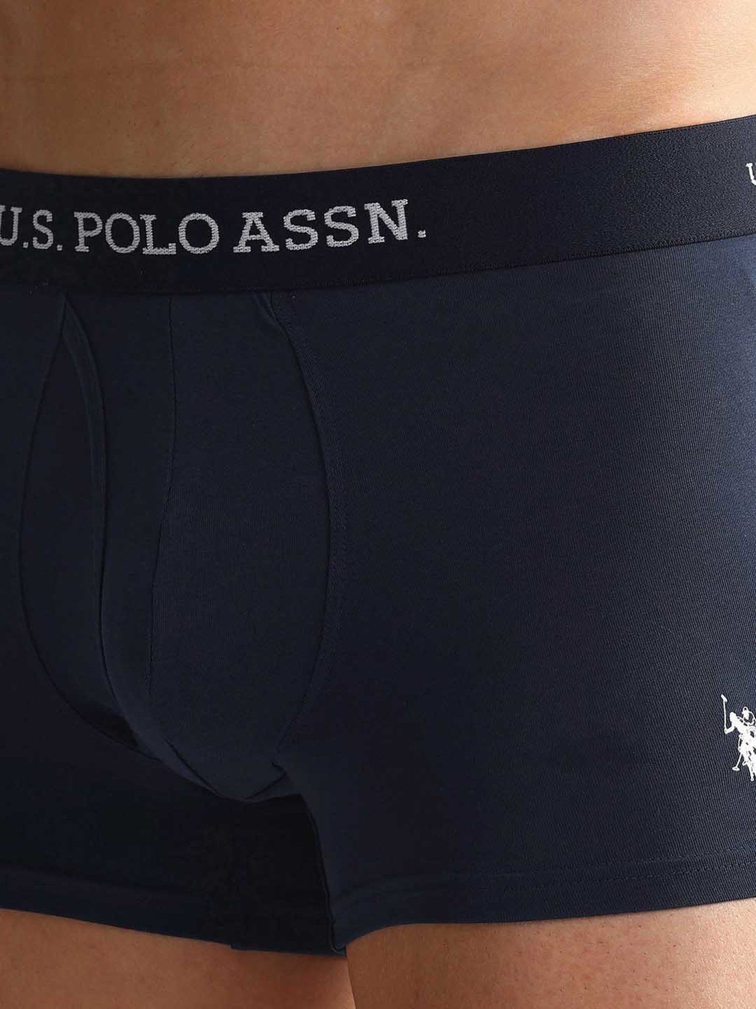 U.S. Polo Assn. Grey & Navy Trunks - Pack of 2