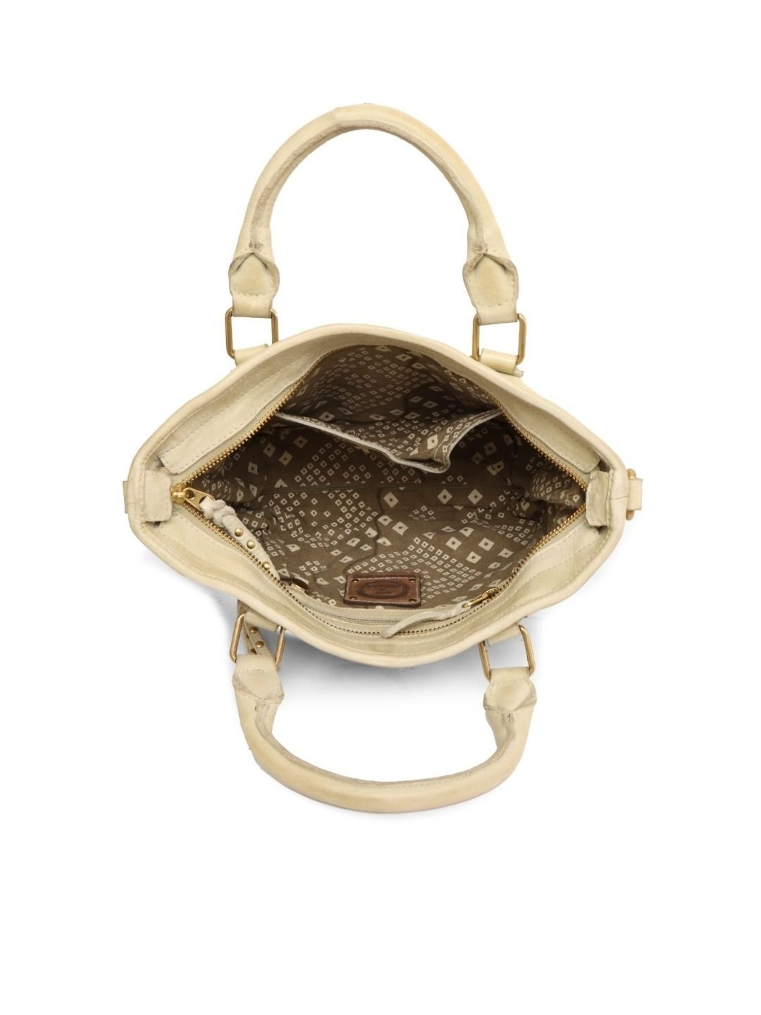 Art N Vintage Floral Bliss Green Leather Embroidered Medium Handbag