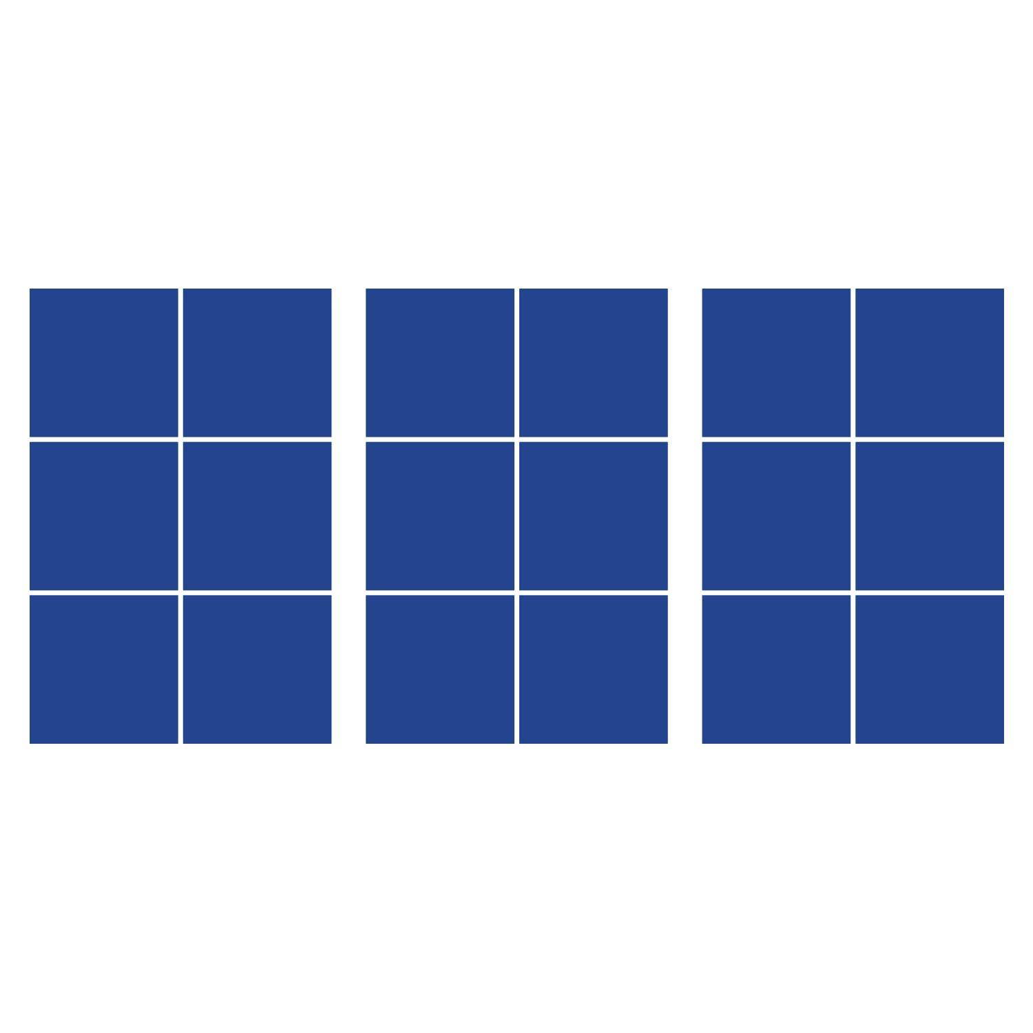 LiteMark 5.5 Inch Golden Yellow Square Decals - Pack of 8