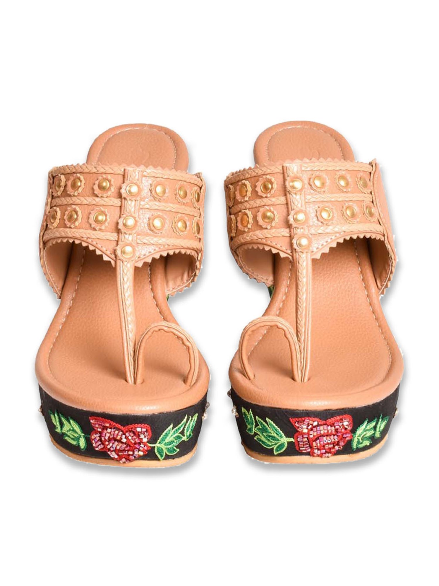 Sole House Women's Nude Toe Ring Wedges