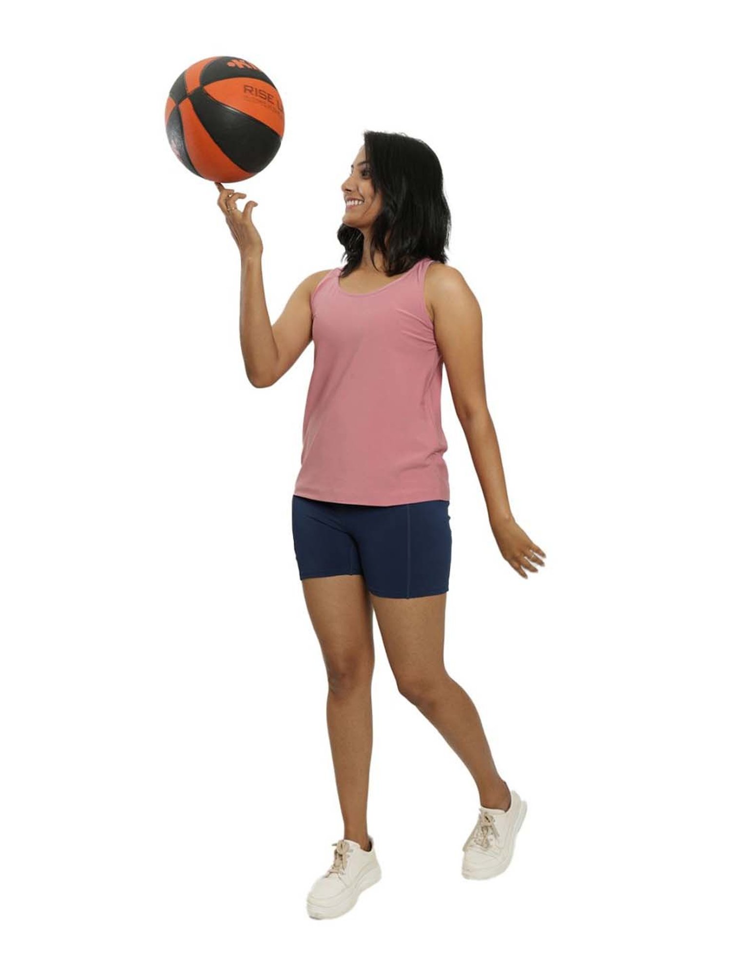 BlissClub Pink Regular Fit Sports Tank Top