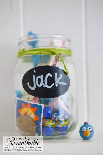 Simply Remarkable Reusable Chalk Labels - 20 Oval Shape 2.5" x 1.5" Chalkboard Stickers Wipe Clean and Reuse Organizing, Decorating, Crafts, Personalized Hostess Gifts, Wedding and Party Favors