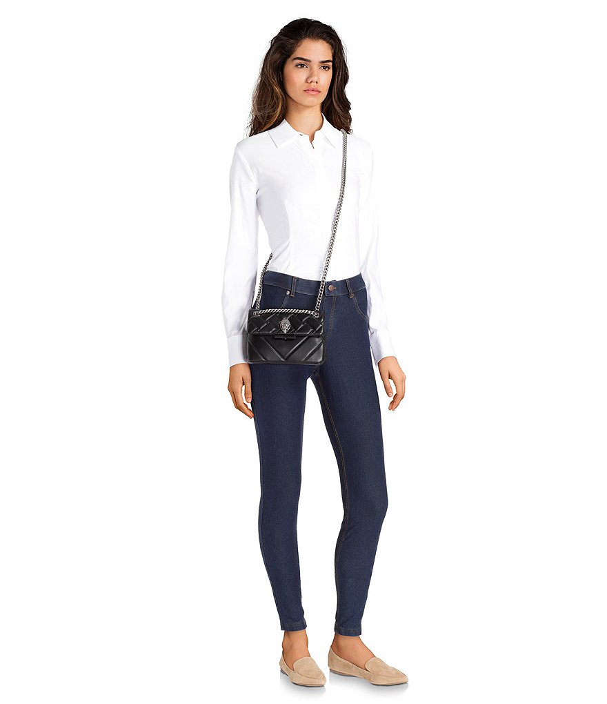 Kurt Geiger London Kensington Mini Quilted Leather Crossbody Bag