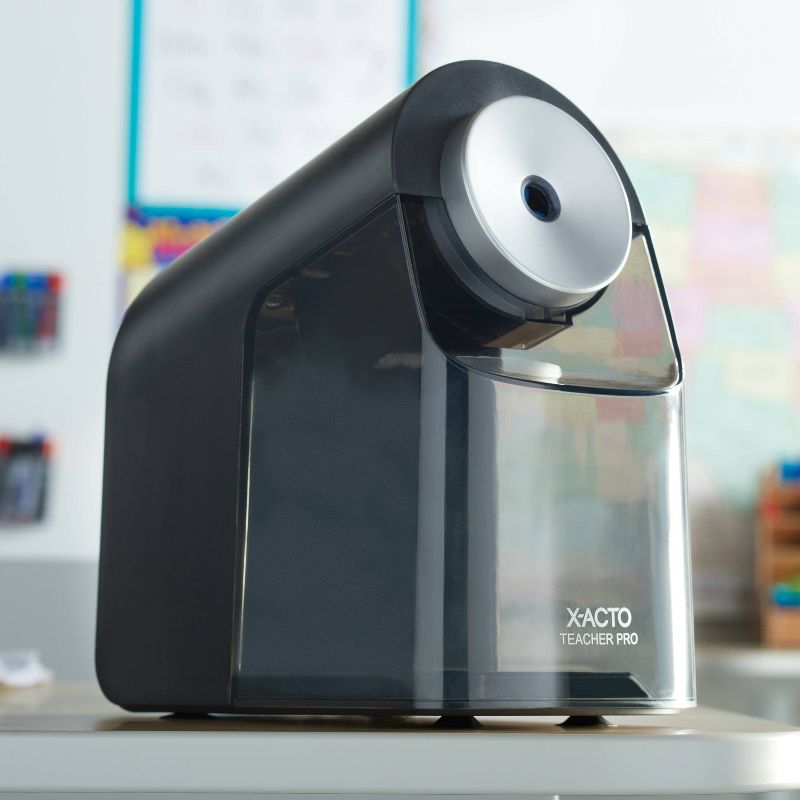 X-ACTO TeacherPro Electric Pencil Sharpener with Auto Adjust Dial & SafeStart Motor