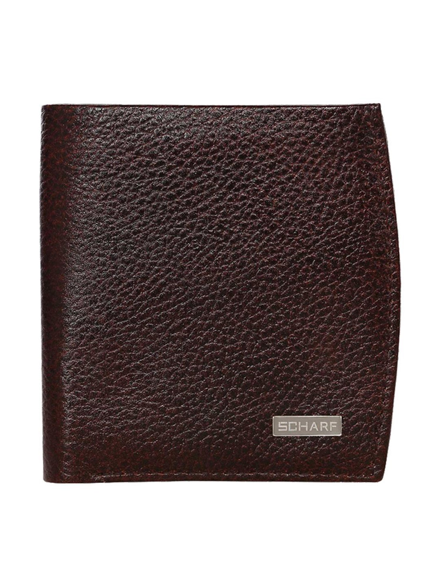 Scharf Brown Leather Set Of Waist Belt And Wallet For Men