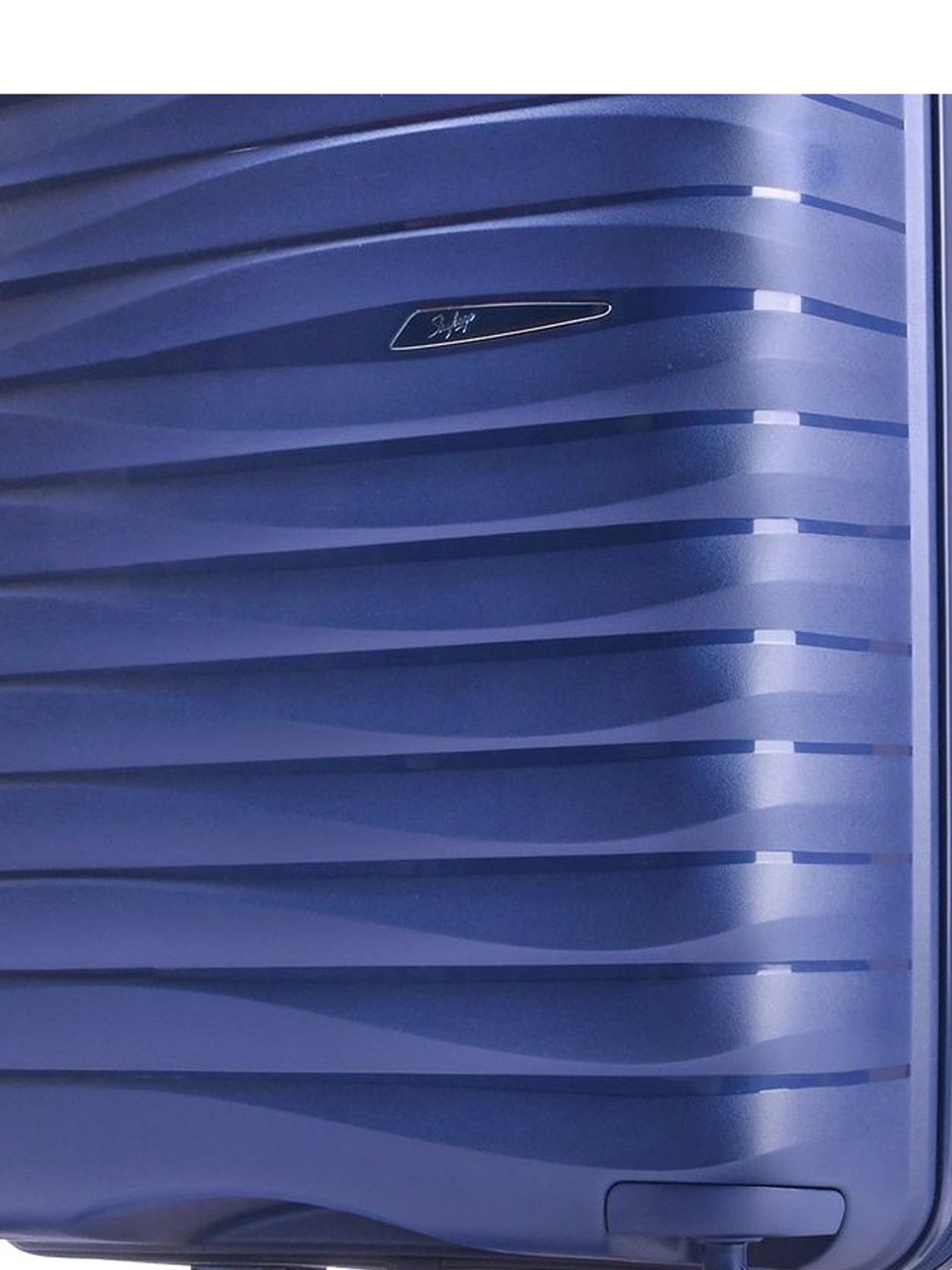 Skybags FLOAT Blue 8 Wheels Hard Cabin Trolley Bag 51.5