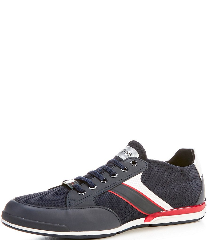 Hugo Boss Men's Saturn Stripe Mesh Sneakers
