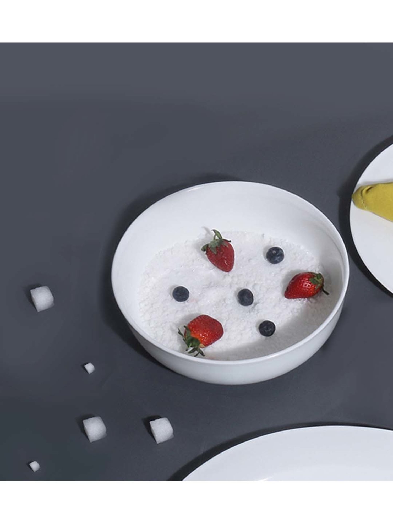 MONNO Cupola White Bone China 15.5 cm Bowls -Set of 2