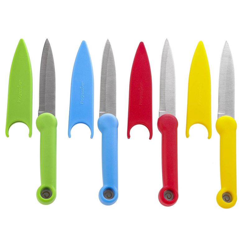 Prepworks Set of 4 Food Safety Paring Knives