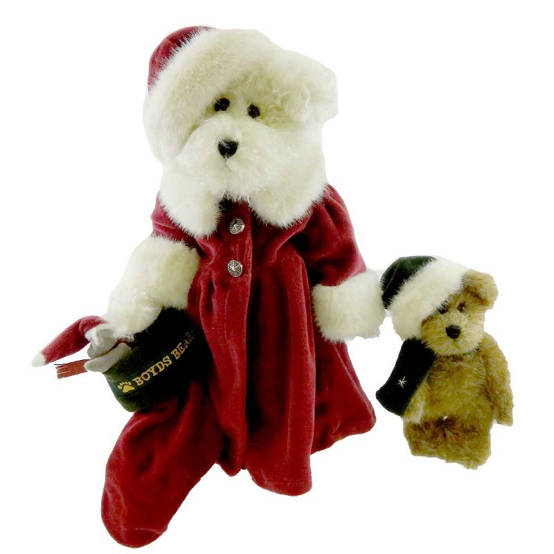 Boyds Bears Plush 14.0" Tasha B Frostbeary W/ Stephen Christmas Uptown Limited  -  Decorative Figurines